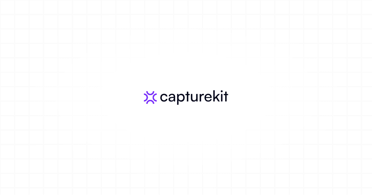 CaptureKit is moving to a new dashboard